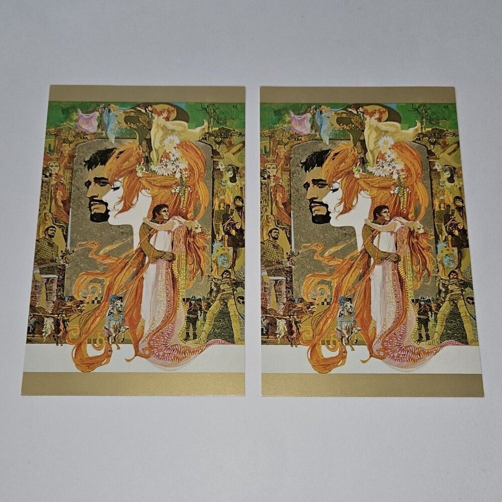 2 VTG Meier & Frank Promotional Postcards UNUSED Lot Bob Peak Camelot Oregon